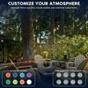 Luxrite 35FT RGBW LED Solar Outdoor String Light Remote Control Color Changing 15 Edison S14 Bulbs IP65 LR40039-1PK
